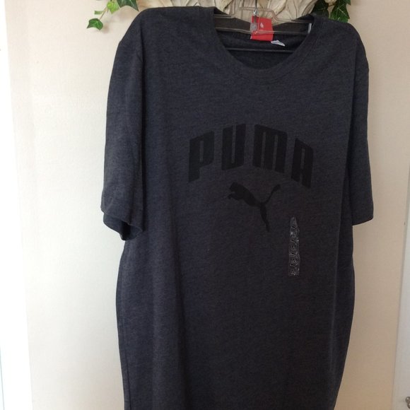 Men’s Puma T-Shirt Gray  - NWT - Picture 1 of 9